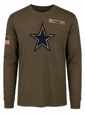Nike Dallas Cowboys Salute To Service Long Sleeve Dri-FIT Shirt Men’s M